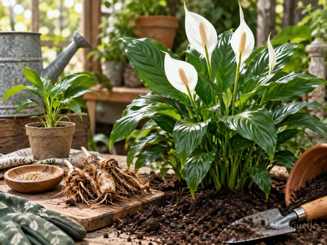 Propagate Peace Lily – Divide the Crowns