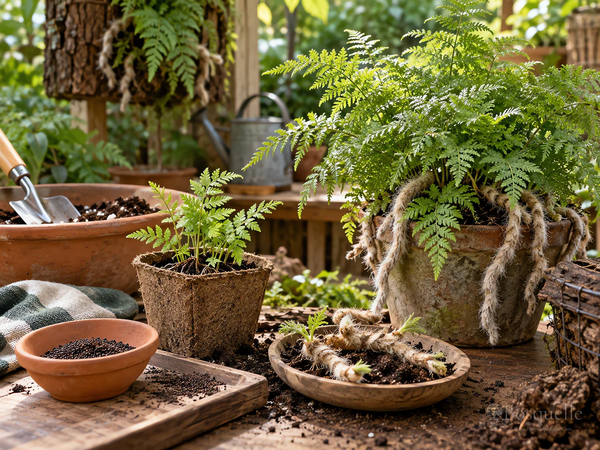 How to Propagate Rabbit’s Foot Fern guide illustration