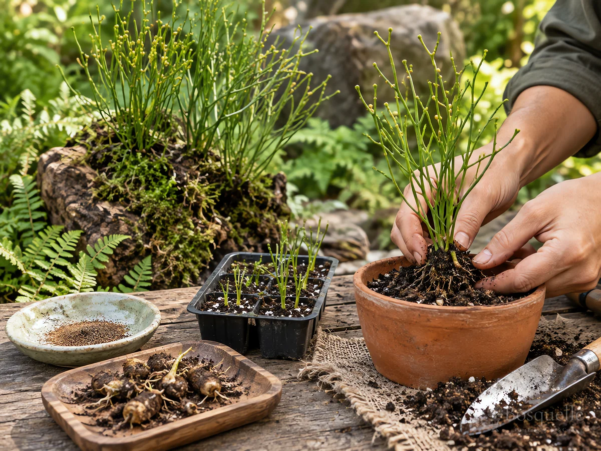 How to Propagate Whisk Fern guide illustration
