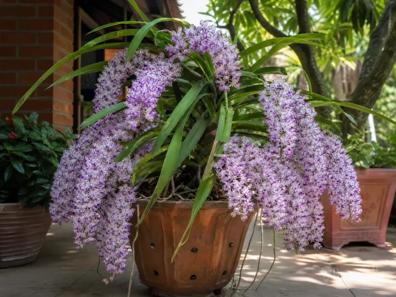 Repot Foxtail Orchid in a Slatted Basket guide illustration