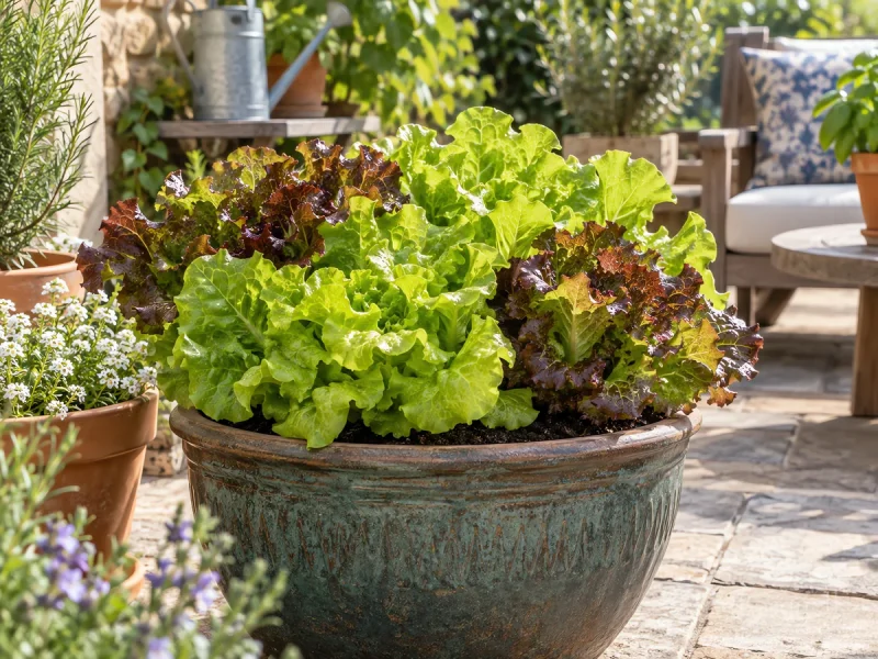 Lettuce in Pots – 6 to 8 Inches Deep guide illustration