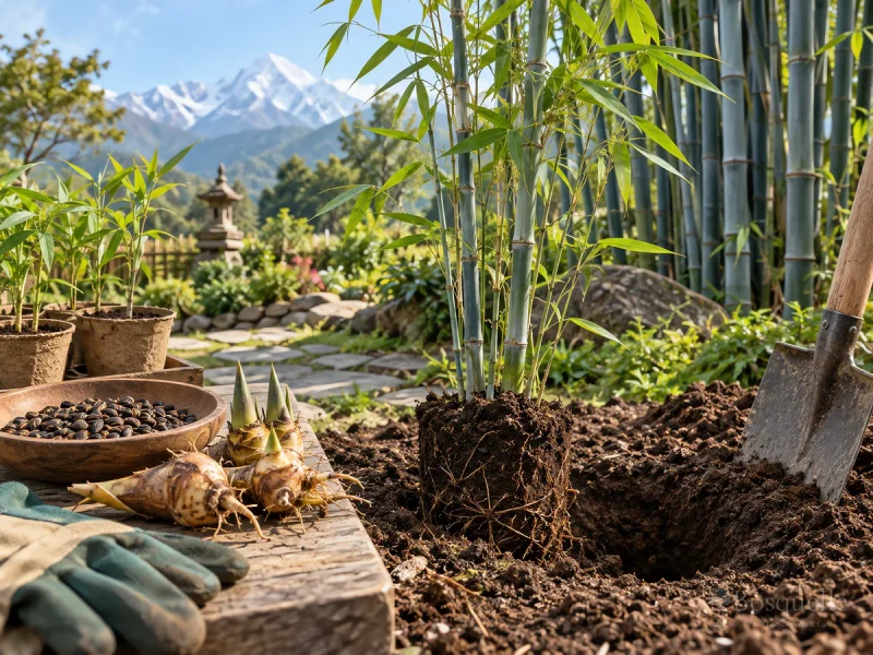 Overwinter Himalayan Blue Bamboo From Freeze guide illustration