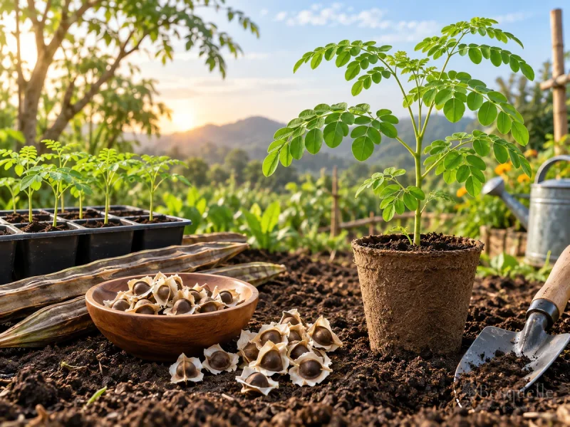 Overwinter Moringa – Move the Pot or Cut It Back guide illustration