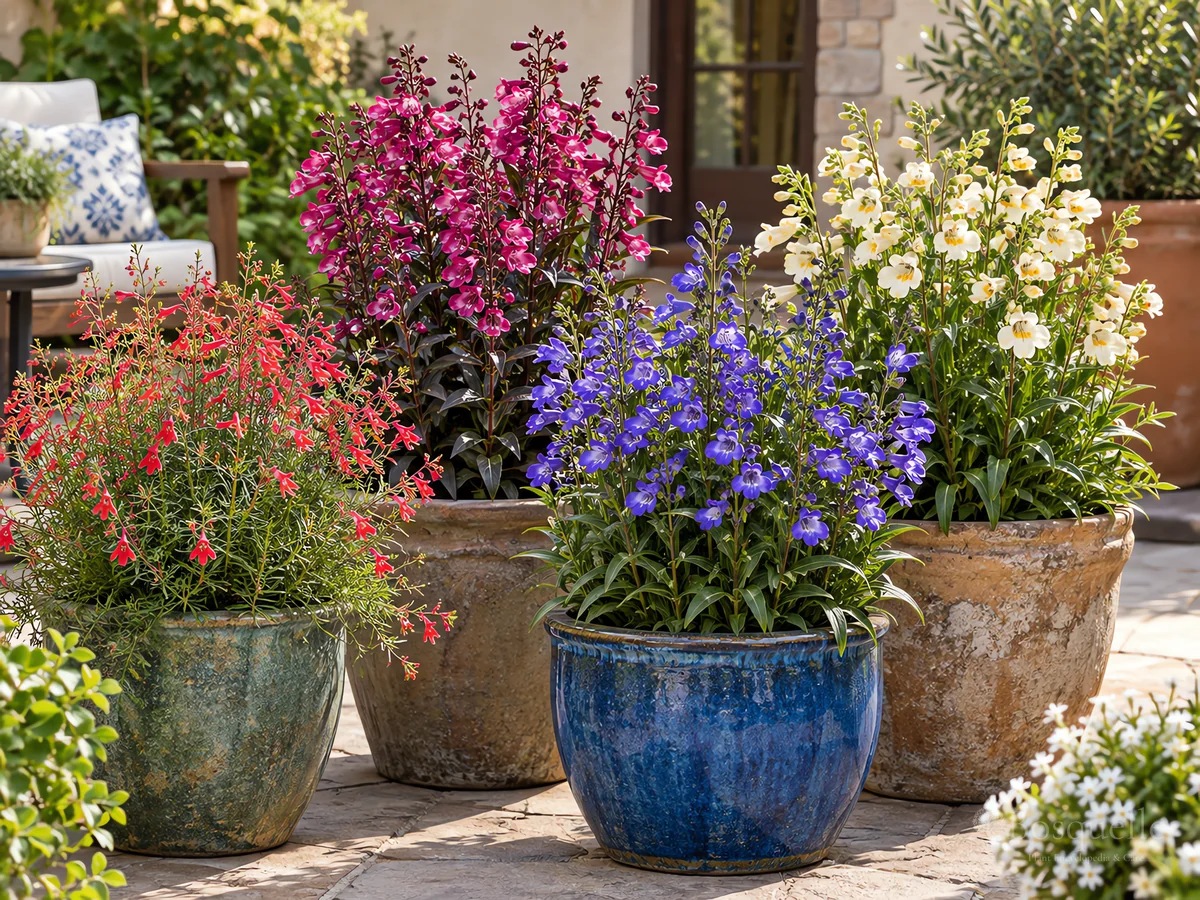 Penstemons in Containers guide illustration