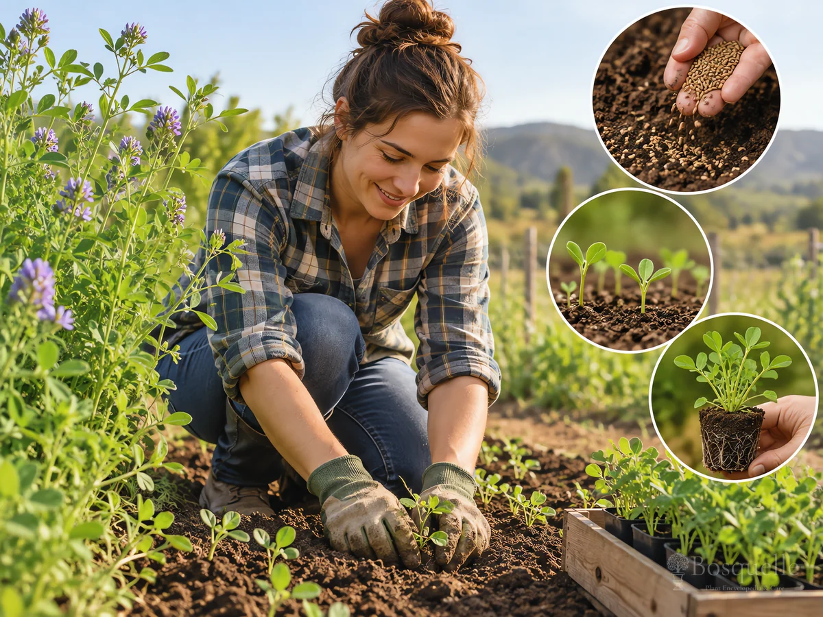 Planting Alfalfa guide illustration