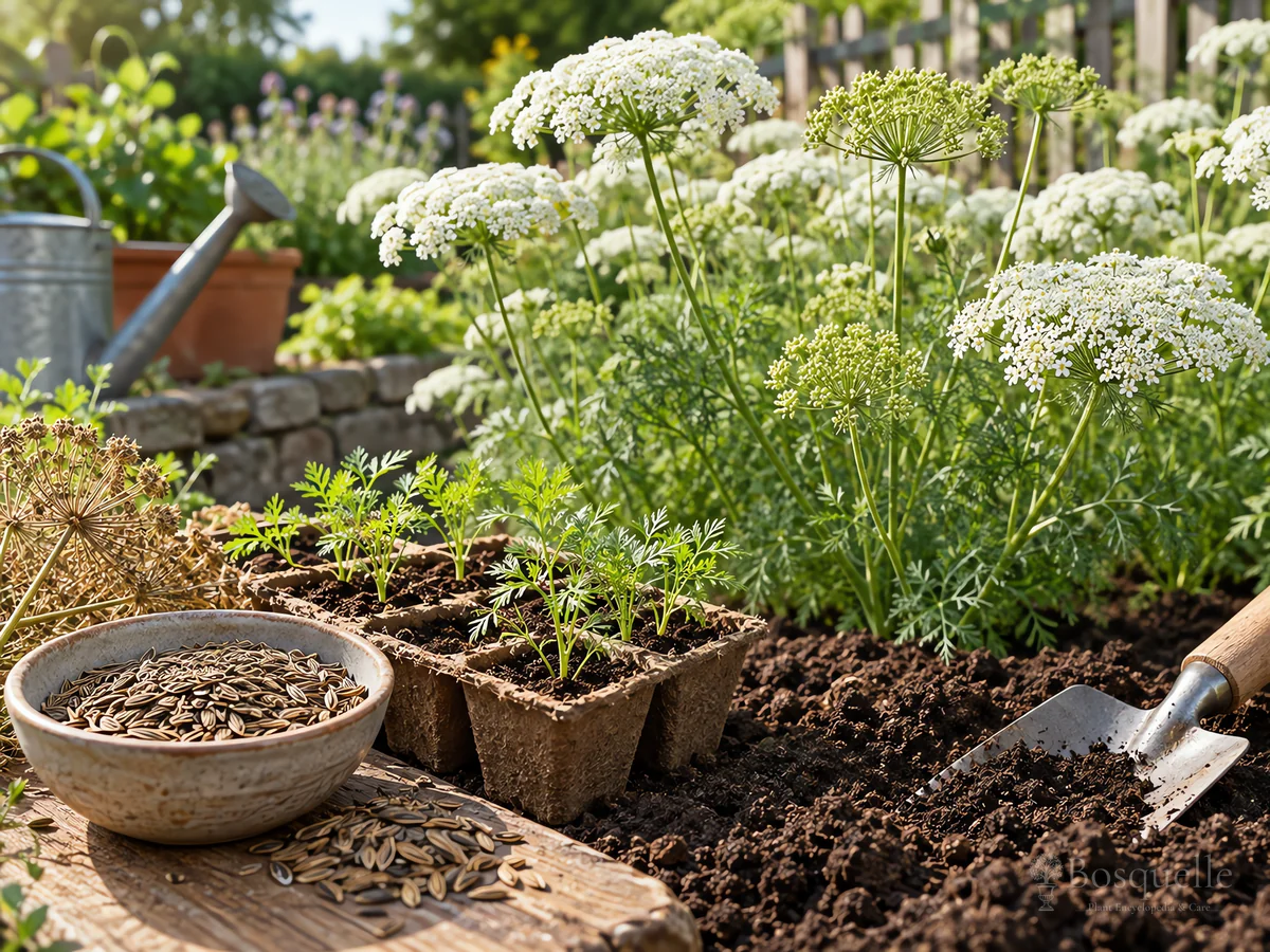 Planting Ammi guide illustration