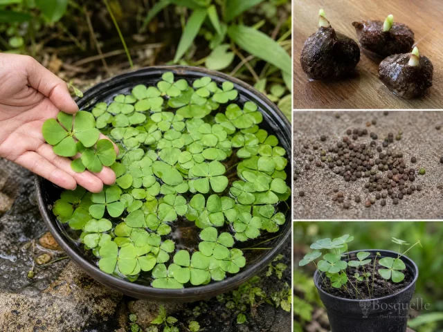 Plant Australian Water Clover – Loam Pot Over the Rim guide illustration