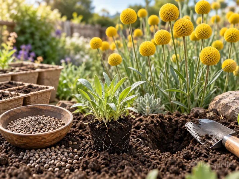 Plant Billy Buttons – Surface Seed Before Frost guide illustration