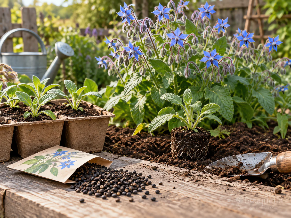 Planting Borage guide illustration