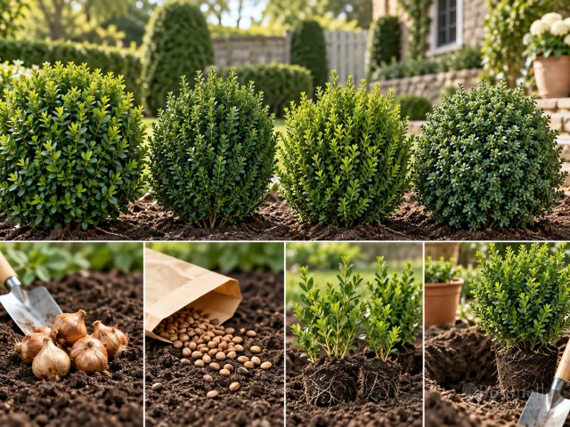 Planting Boxwood — for Boxwood 'Blauer Heinz'