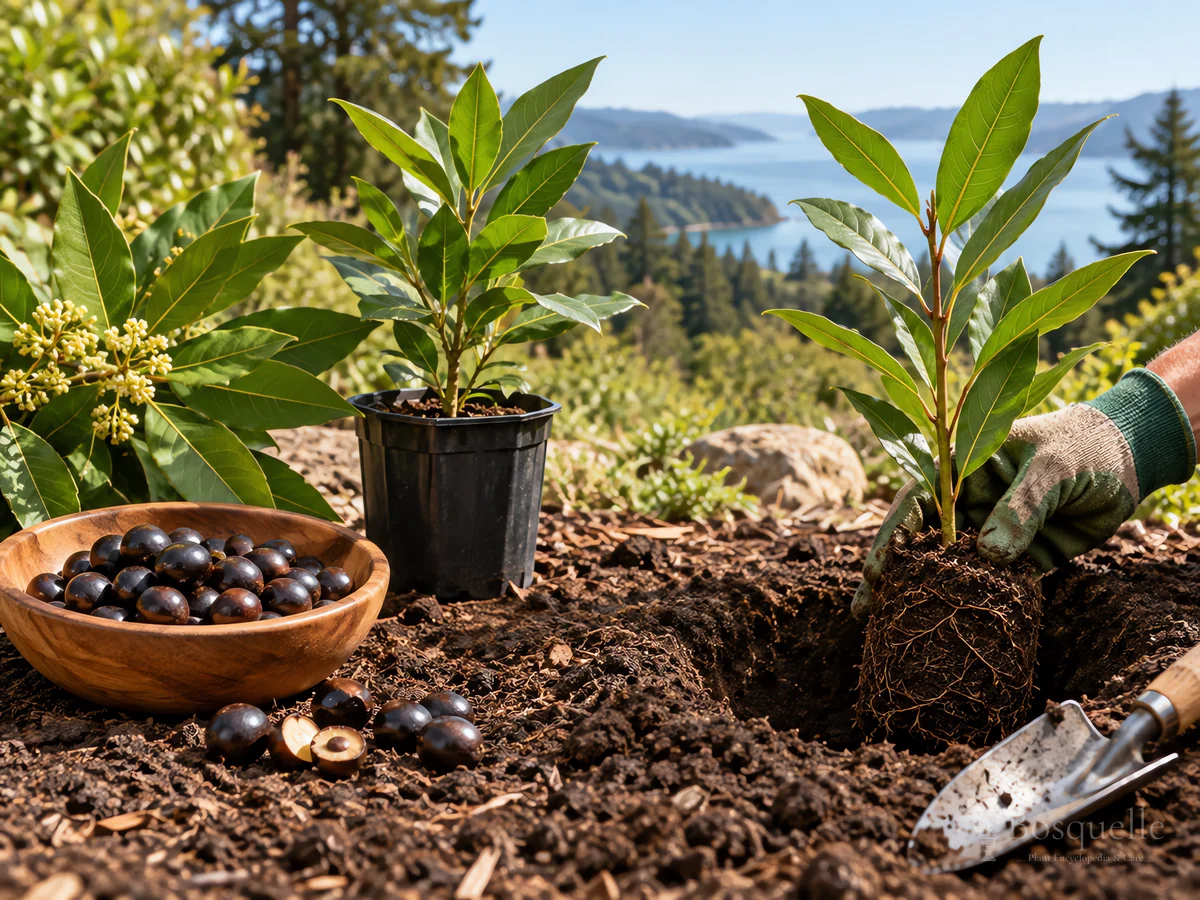 Planting California Bay guide illustration
