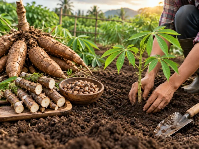 Plant Cassava – Stem Cuttings After Frost guide illustration