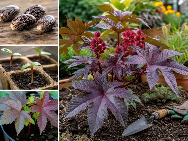 Planting Castor Bean — for African Wonder Tree