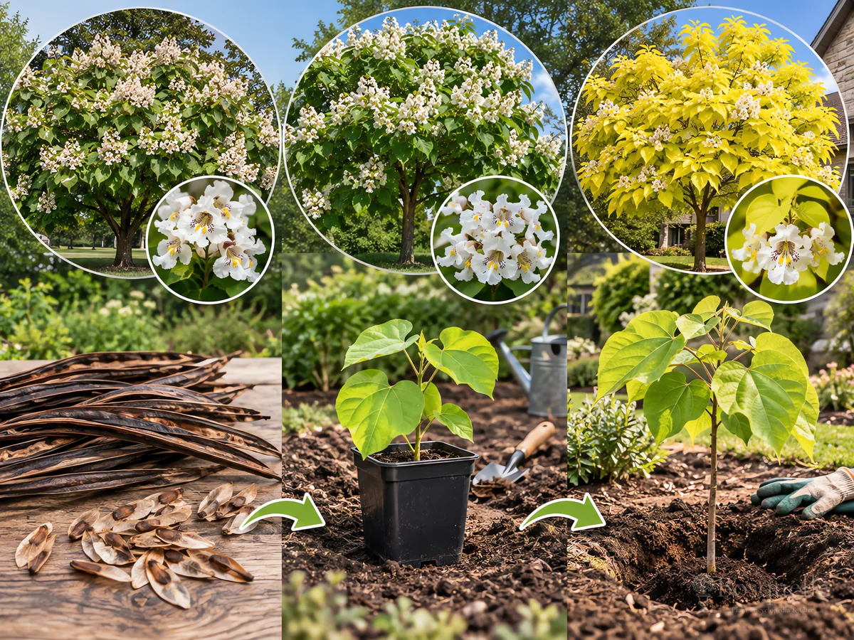 Planting Catalpa guide illustration