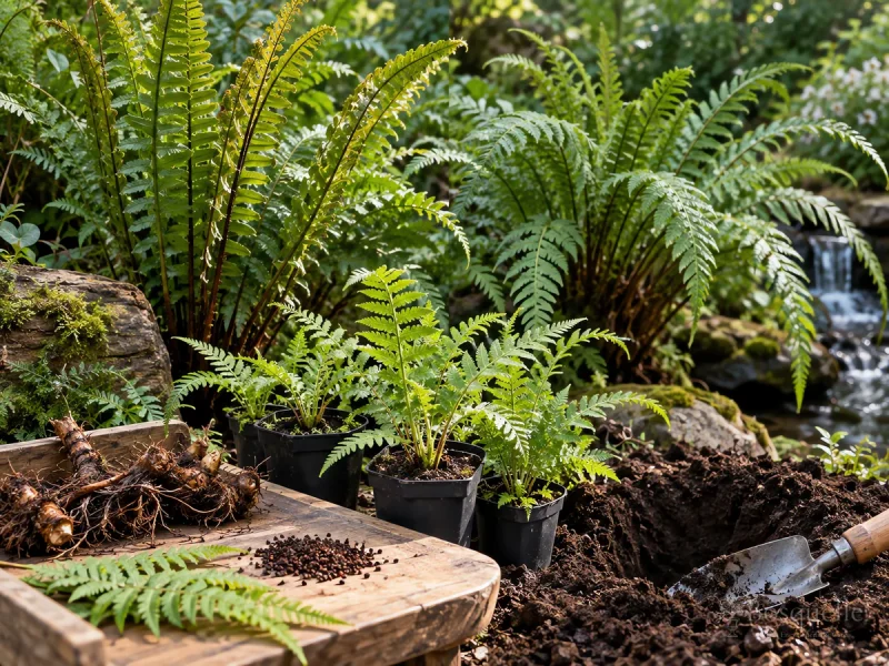 Planting Chain Fern — for Giant Chain Fern