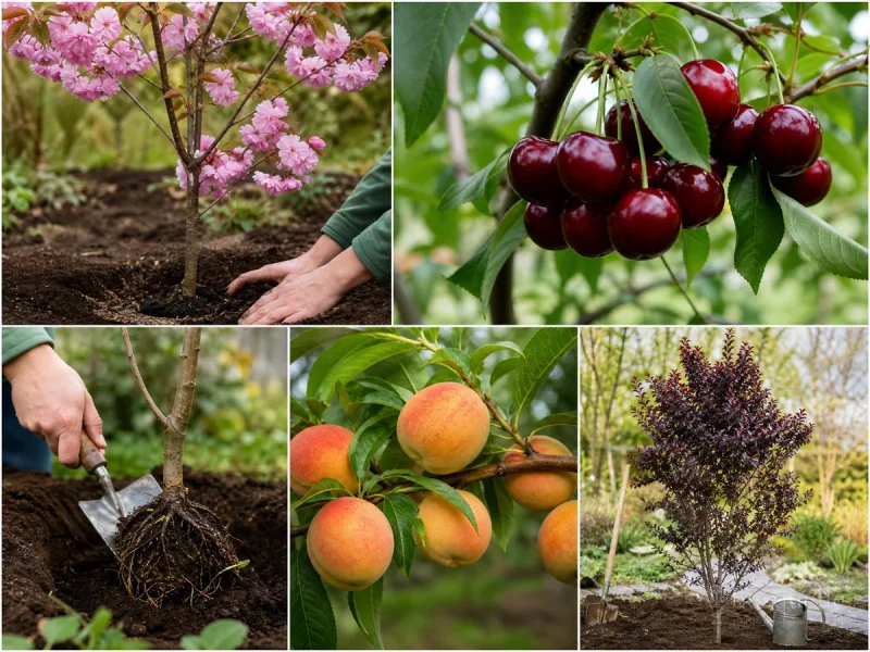 Planting Cherry Trees — for Higan Cherry 'Autumnalis'