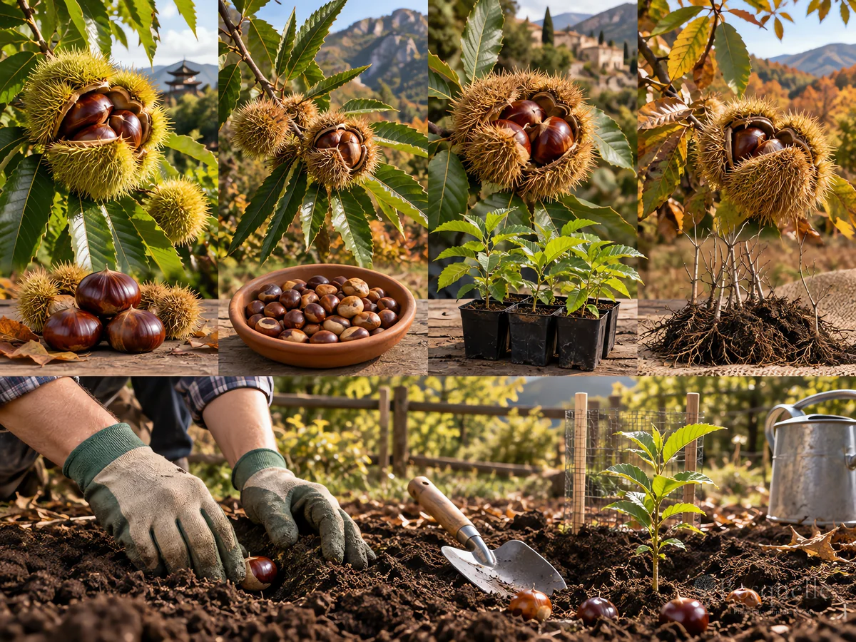 Planting Chestnut guide illustration