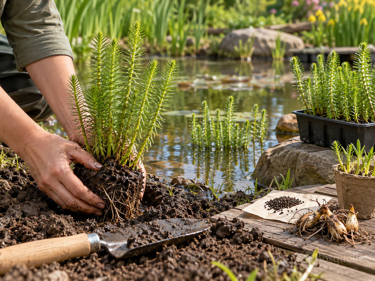 Planting Common Mare’s Tail guide illustration