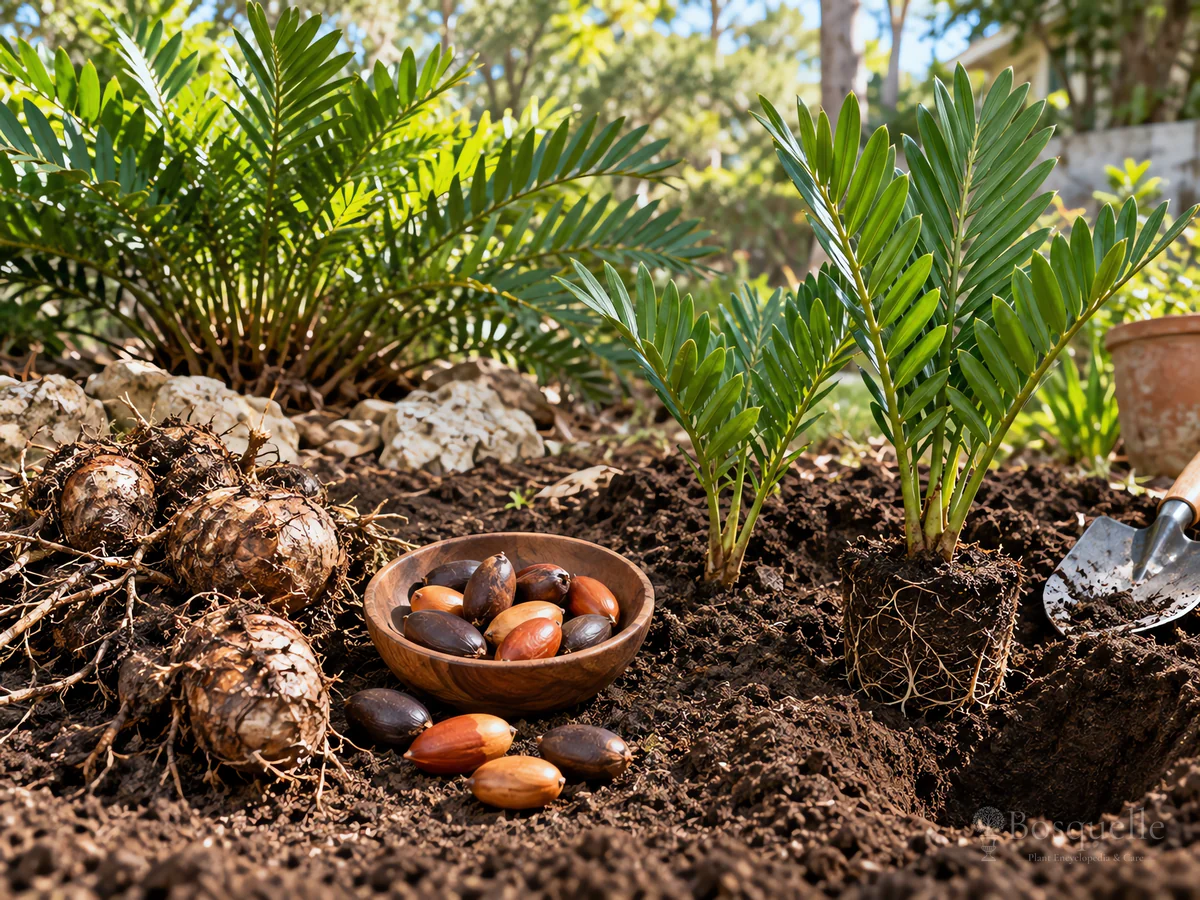 Planting Coontie guide illustration