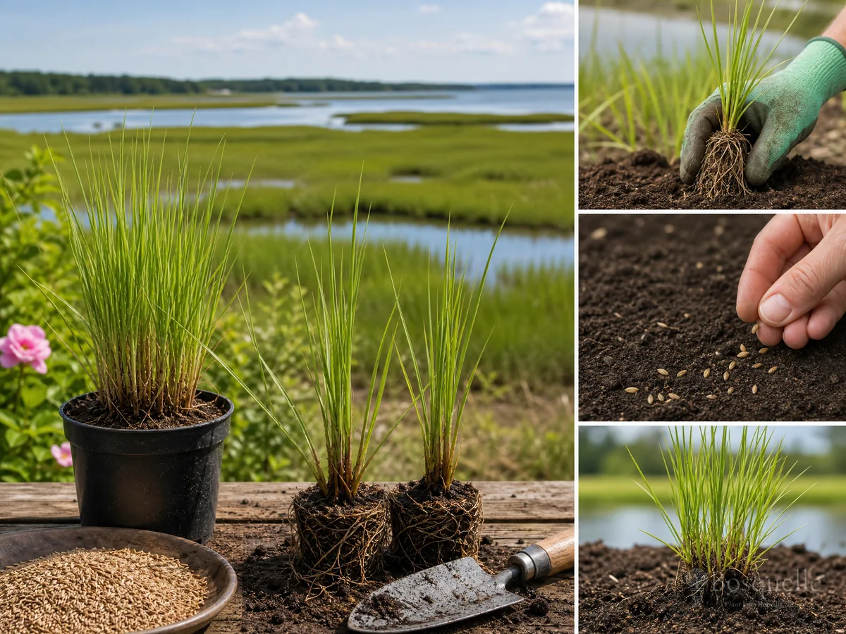 Planting Cordgrass guide illustration