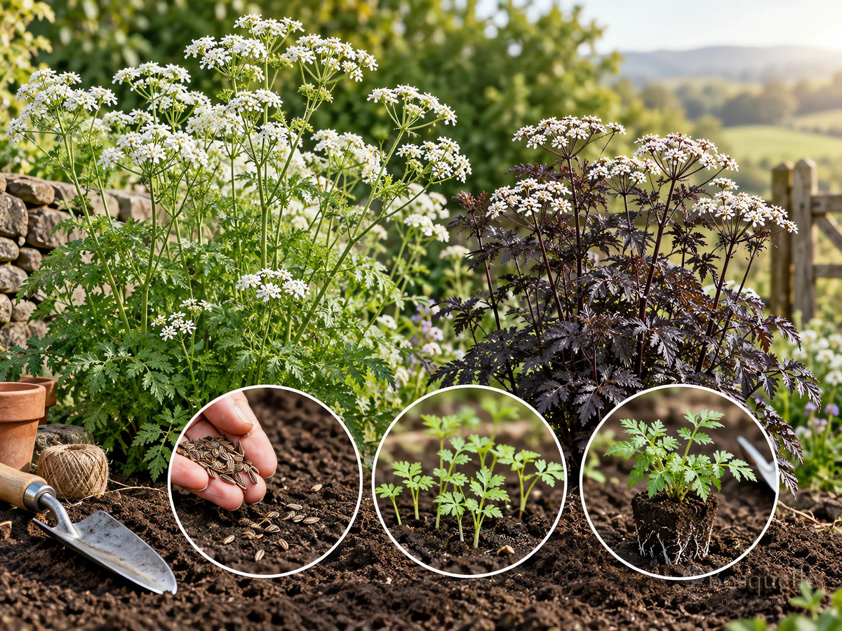 Planting Cow Parsley guide illustration