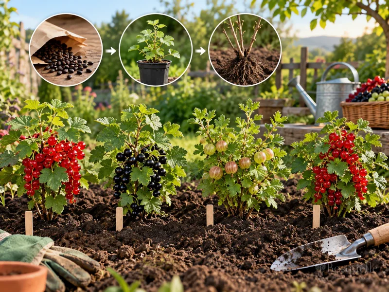 Plant Currant – Dormant in Early Spring or Fall guide illustration