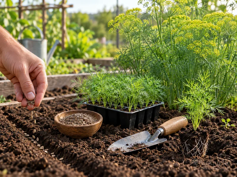 Plant Dill – After Frost, Taproot Unbent guide illustration