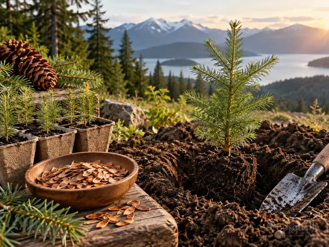 Plant Douglas Fir – Flare at Grade