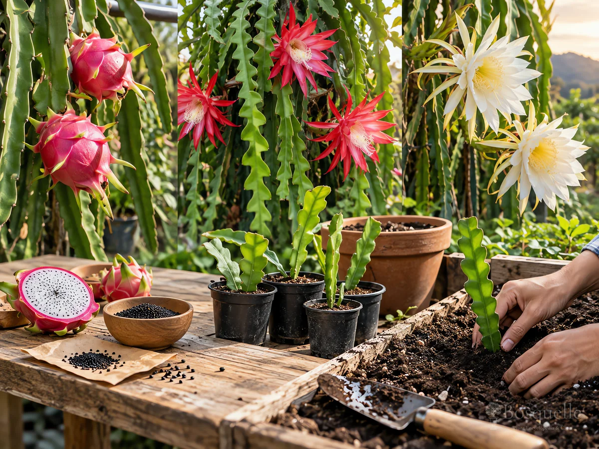 Planting Dragon Fruit guide illustration