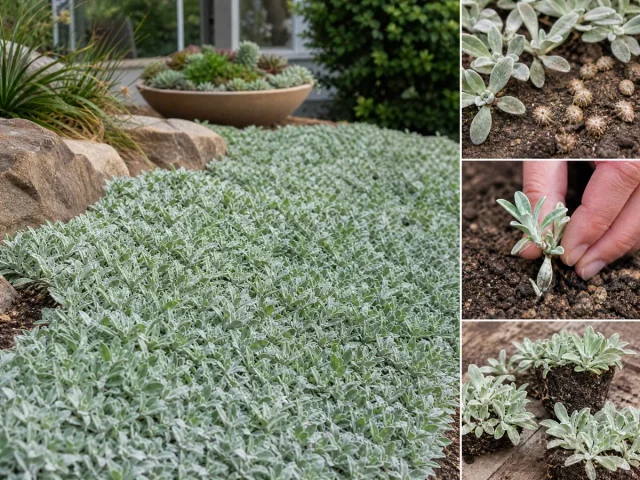 Plant Dymondia – Plugs at the Soil Line