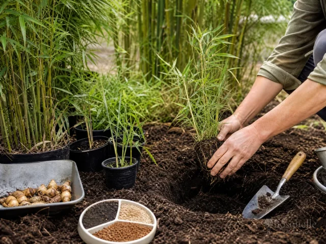 Planting Fargesia — for Fargesia robusta ‘Campbell’