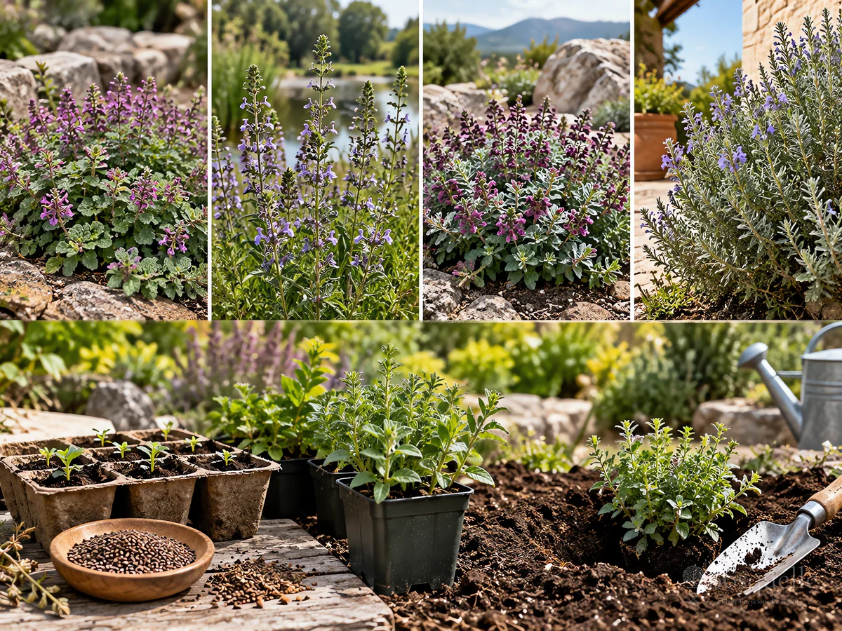 Planting Germander guide illustration