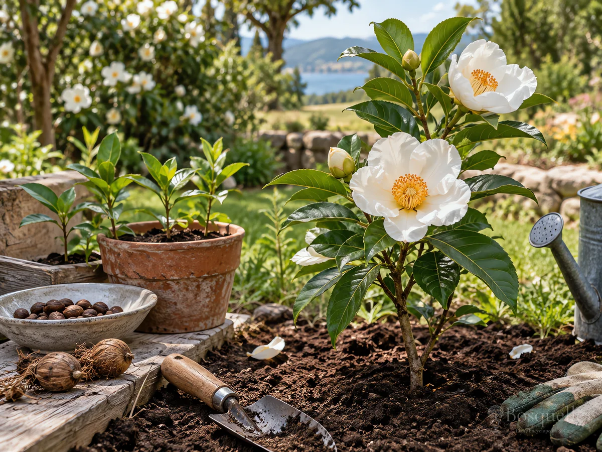 Planting Gordonia guide illustration
