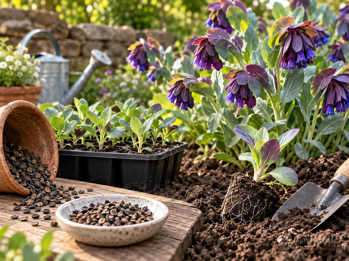Planting Honeywort guide illustration