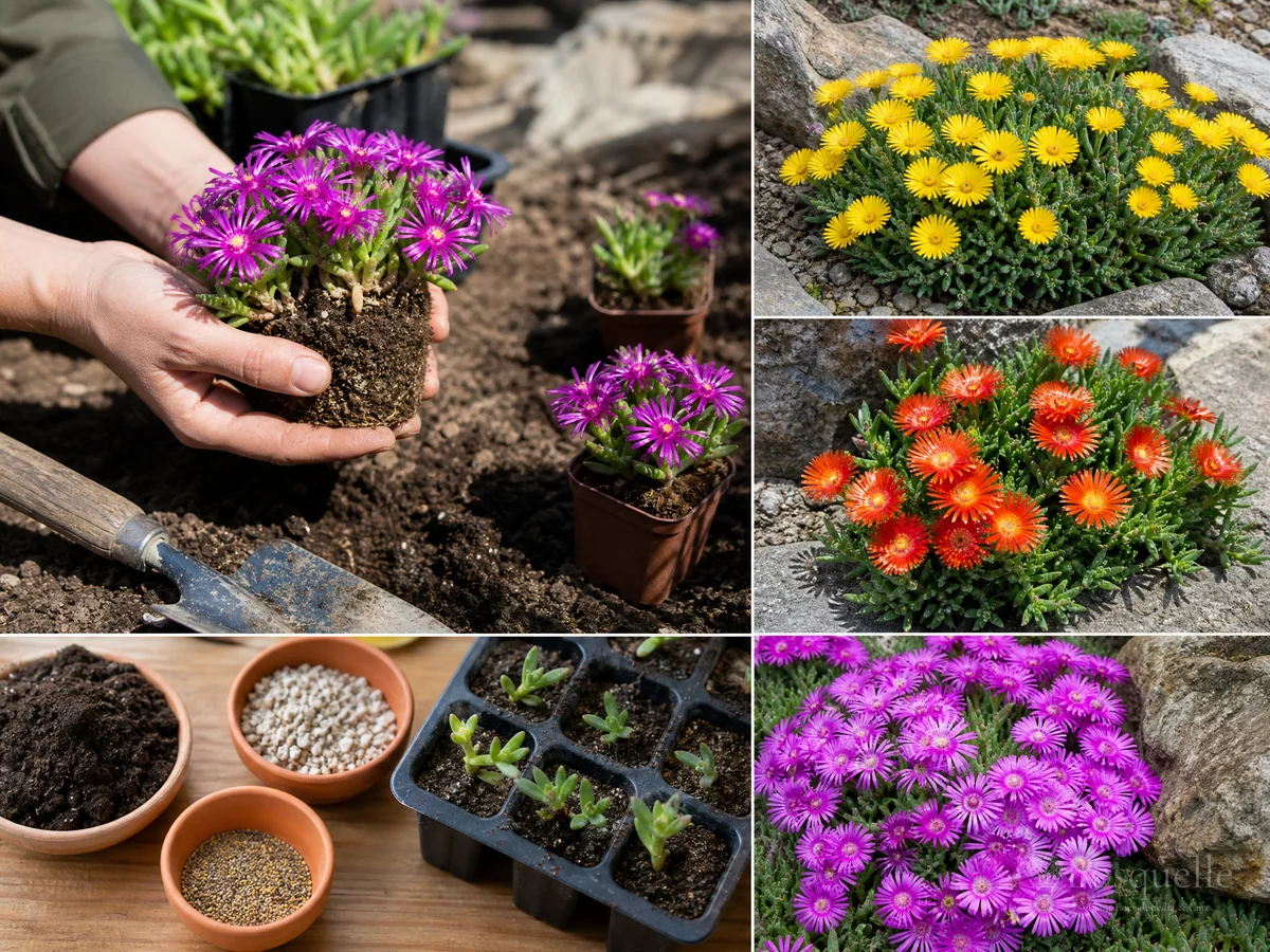 Planting Ice Plant guide illustration