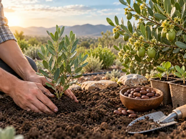 Plant Jojoba – Fall or Spring in a Wide Hole