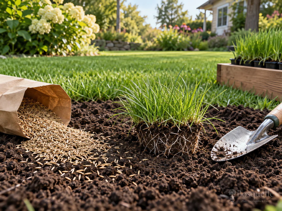 Planting Kentucky Bluegrass guide illustration