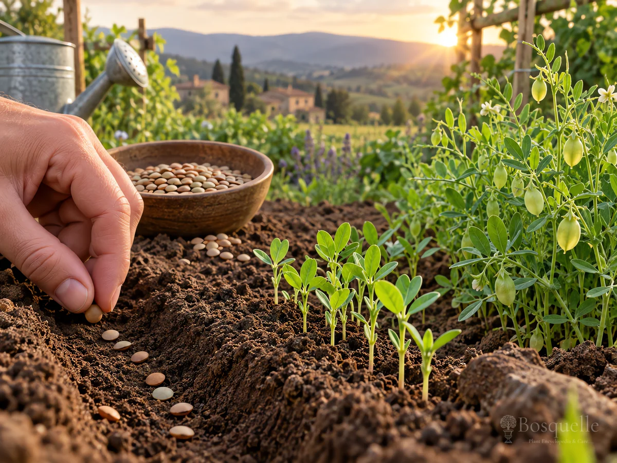 Planting Lentils guide illustration