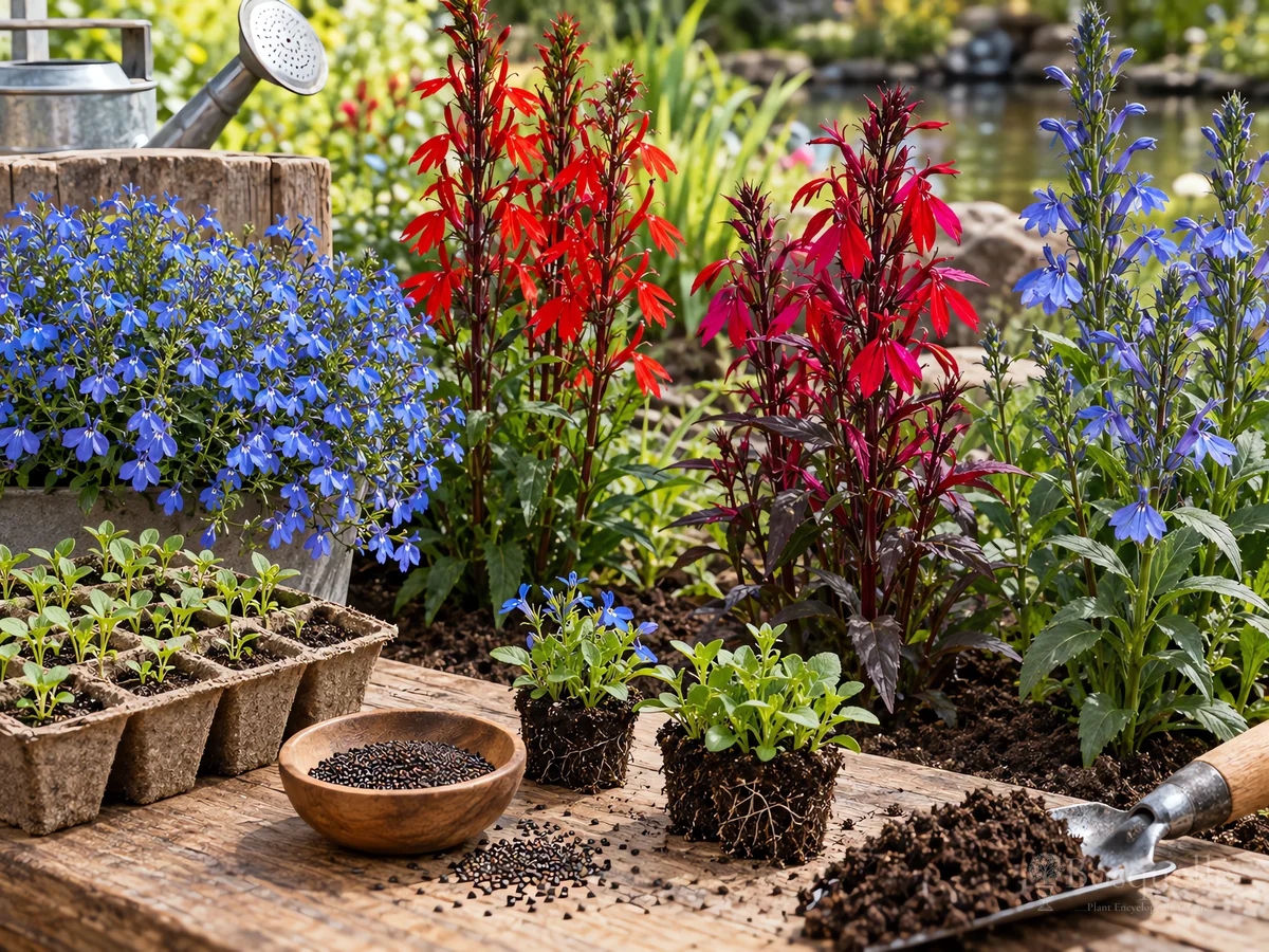 Planting Lobelia guide illustration