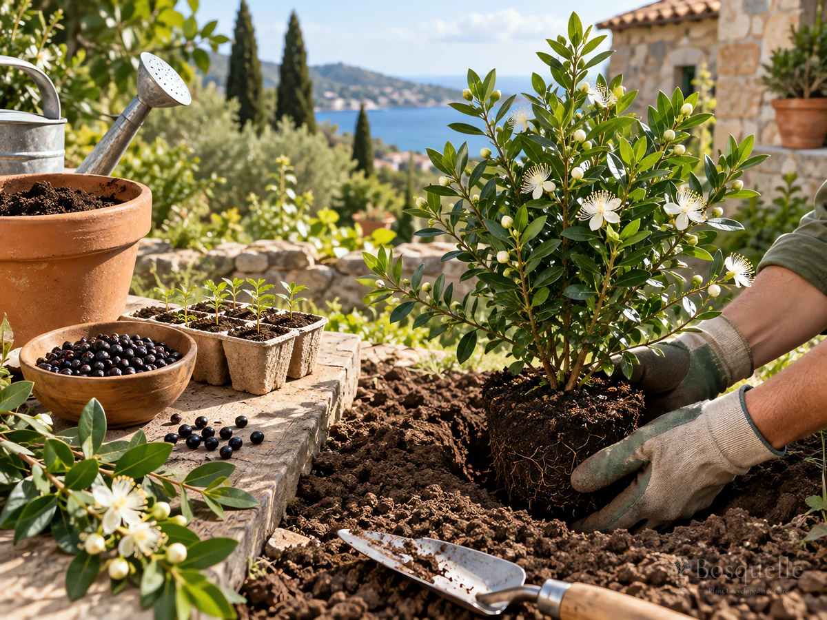 Planting Myrtle guide illustration