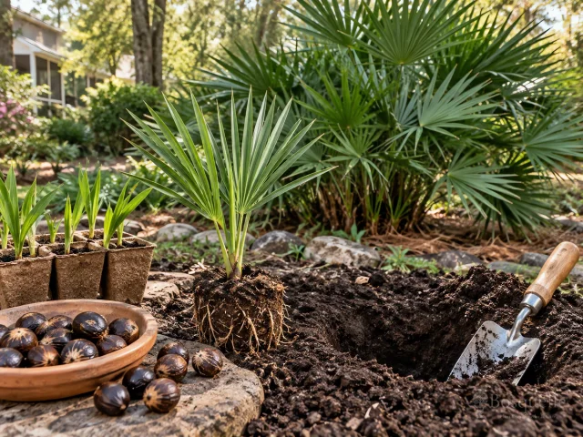 Planting Needle Palm — for Needle Palm