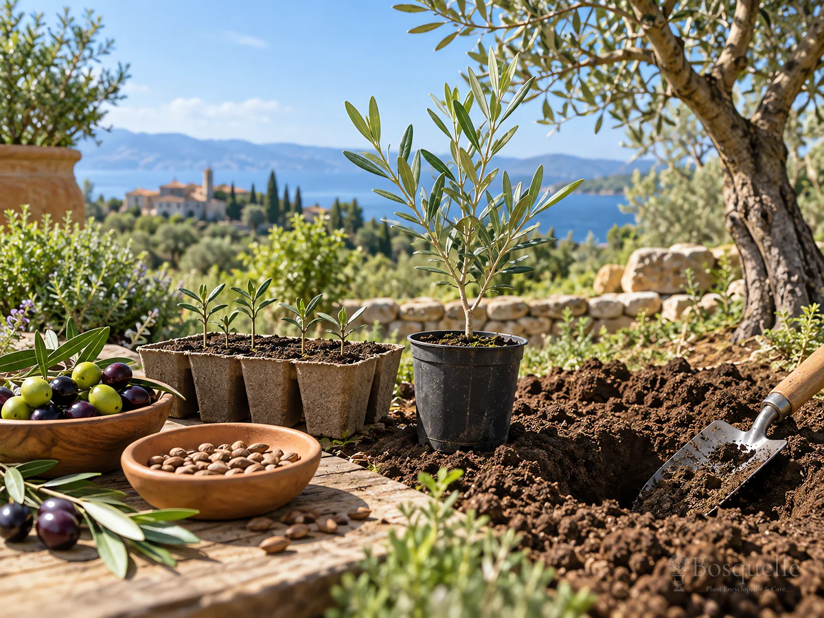 Planting Olive guide illustration