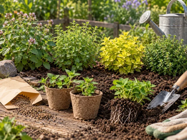 Planting Oregano — for Oregano