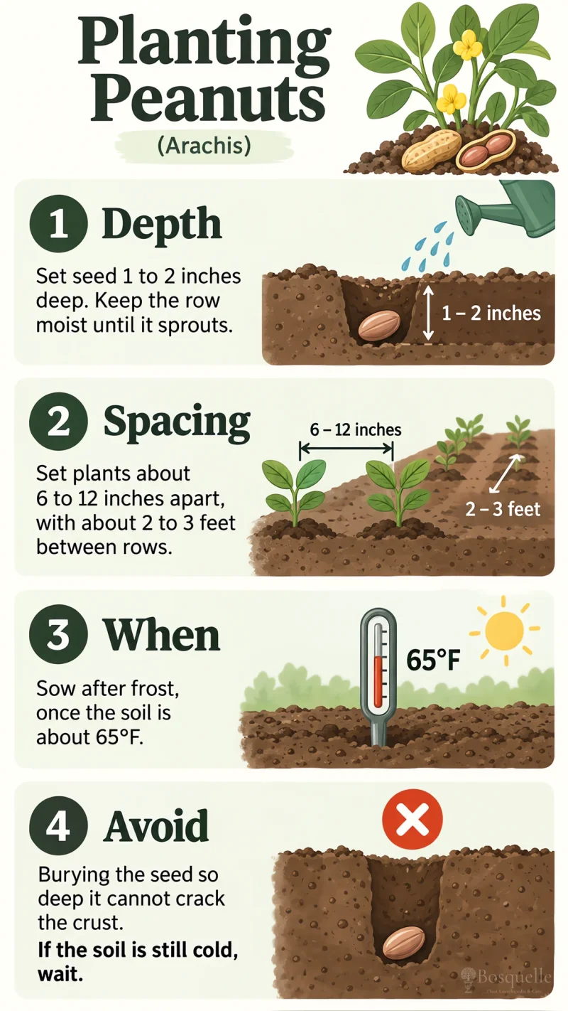 Planting Peanuts care summary diagram