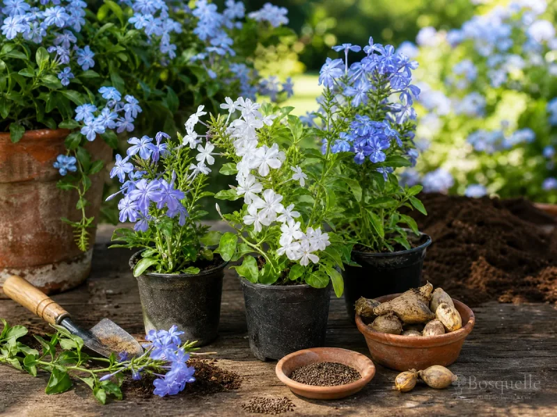 Planting Plumbago — for Cape Leadwort