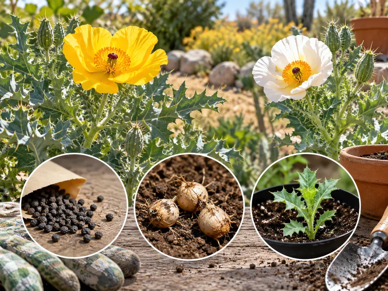 Planting Prickly Poppy — for Bluestem Pricklypoppy