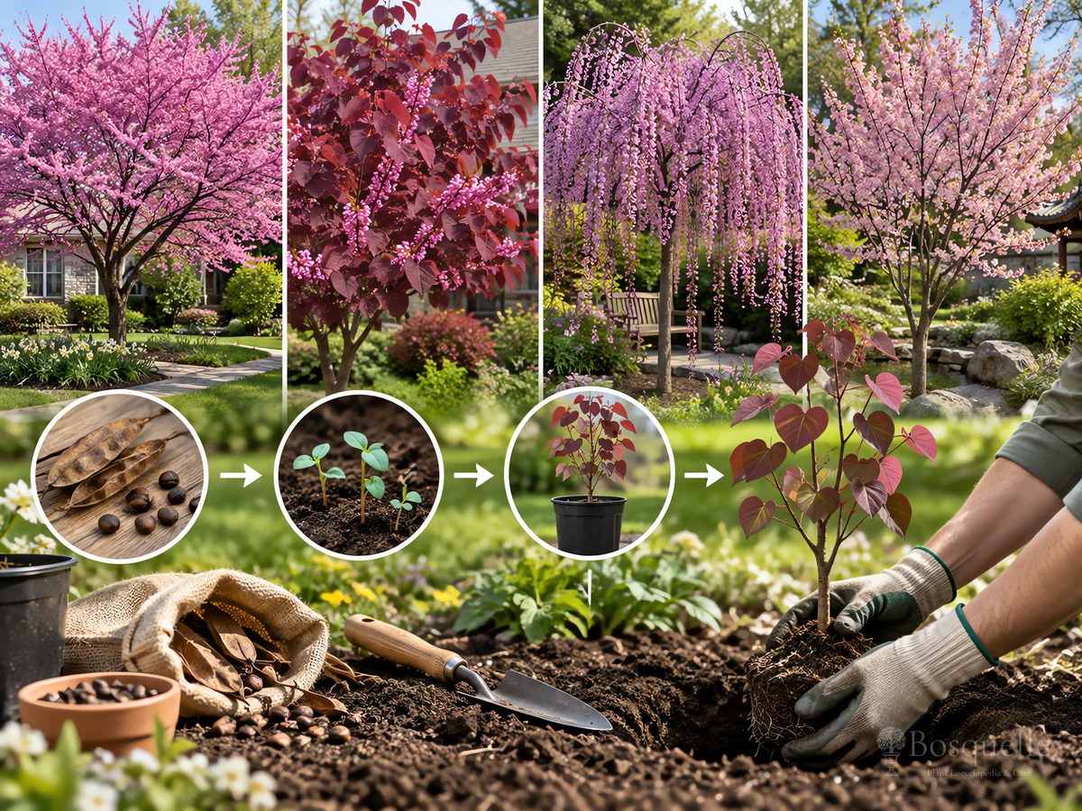 Planting Redbud guide illustration