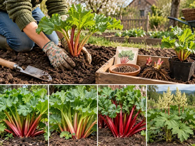 Planting Rhubarb — for Rhubarb 'Victoria'