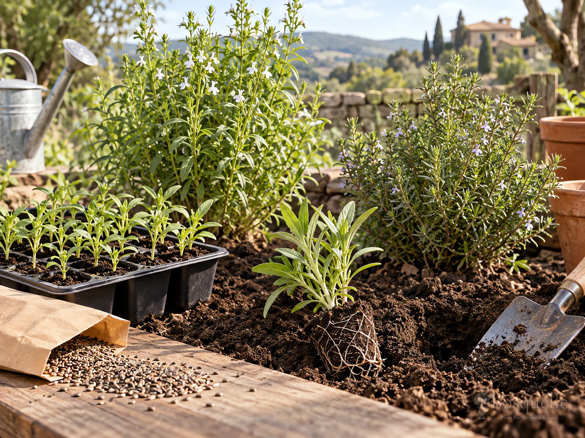 Planting Savory guide illustration