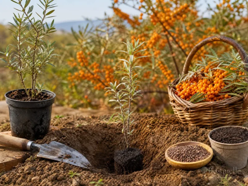 Planting Sea Buckthorn — for Sea Buckthorn